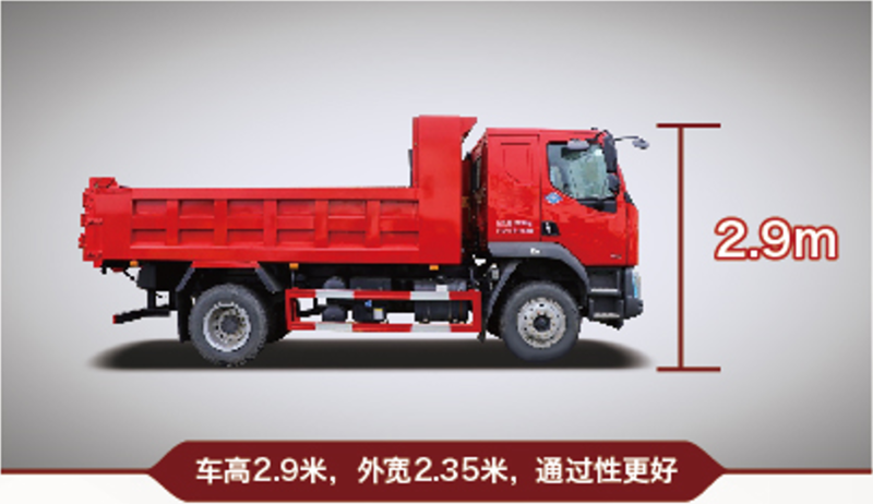 emc易倍科普：国六乘龙M3 4×2自卸车，基建运输好伙伴